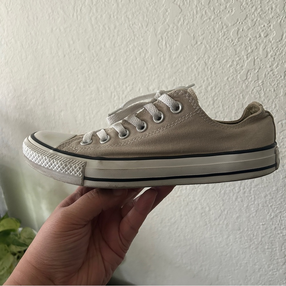 Converse Cream Canvas Low-Tops